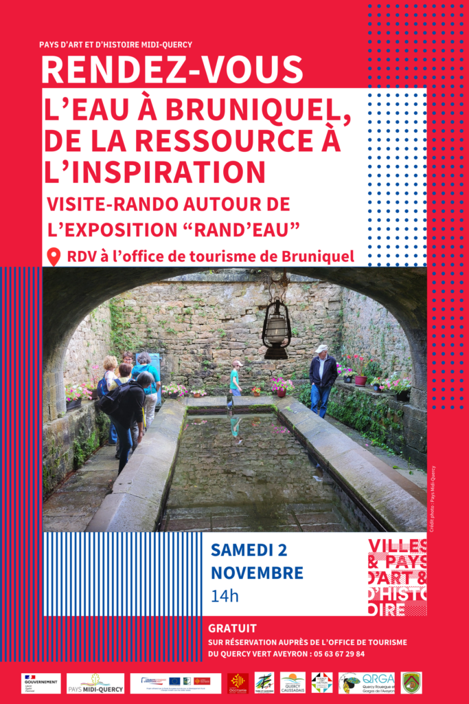 Visite guidée autour de l’exposition « Rand’eau » – L’eau à Bruniquel, de la ressource à l’inspiration
